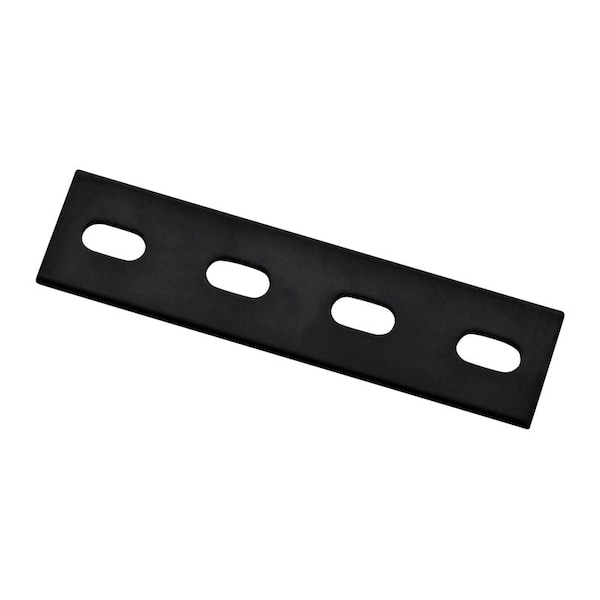 National Hardware National Hardware 6 in. H X 1.5 in. W X 0.125 in. D Black Carbon Steel Flat Mending Plate N351-455 - main